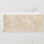 Invitation de mariage billet vintage (Dos)