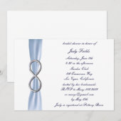 Invitation de mariage Blue Infinity (Devant / Derrière)