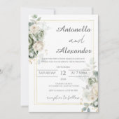 Invitation de mariage bohème (Devant)