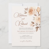 Invitation de mariage bohème (Devant)