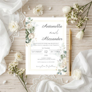 Invitation de mariage bohème