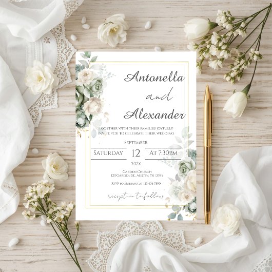 Invitation de mariage bohème