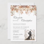 Invitation de mariage bohème (Devant)