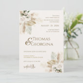 Invitation de mariage bohème (Debout devant)