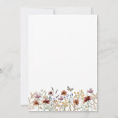 Invitation de mariage bohème blanc (Dos)