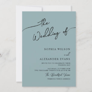 Invitation de mariage bohème chic, couleurs pastel