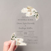 Invitation de mariage bohème en espagnol (In situ (ordinateur de poche))