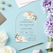 Invitation de mariage bohème en espagnol (Insitu (Mariage))