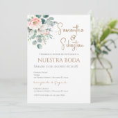 Invitation de mariage bohème espagnol (Debout devant)