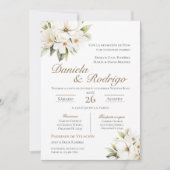 Invitation de mariage bohème espagnol (Devant)