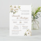 Invitation de mariage bohème espagnol (Debout devant)
