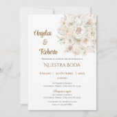 Invitation de mariage bohème espagnole (Devant)