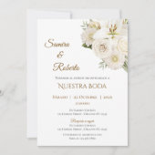 Invitation de mariage bohème espagnole (Devant)