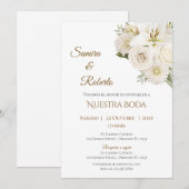 Invitation de mariage bohème espagnole (Devant / Derrière)