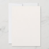 Invitation de mariage bohème espagnole (Dos)