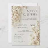 Invitation de mariage bohème florale (Devant)