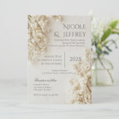 Invitation de mariage bohème florale (Debout devant)