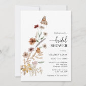 Invitation de mariage bohème florale (Devant)