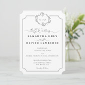 Invitation de mariage bohème moderne (Debout devant)