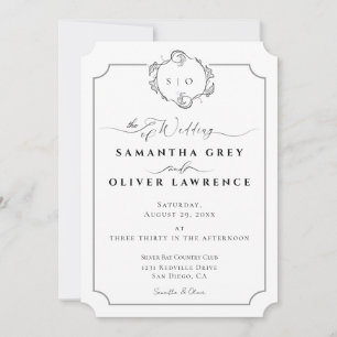 Invitation de mariage bohème moderne