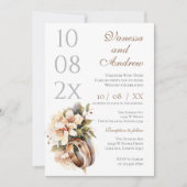 Invitation de mariage Boho Whit Ring (Devant)
