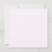 Invitation de mariage bon marché avec fleurs roses (Dos)