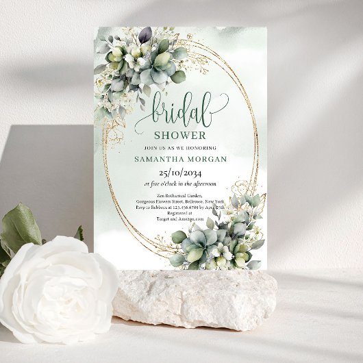 Invitation de mariage botanique aquarelle