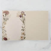 Invitation de mariage botanique Renaissance (Intérieur)
