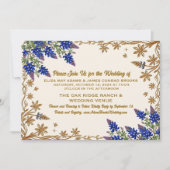 Invitation de mariage botanique Texas Bluebonnet (Devant)