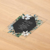 Invitation de mariage botanique tropicale (Poser)