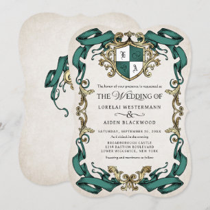 Invitation de mariage Bouclier Orné Fantastique Mé