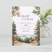 Invitation de mariage Brown County Forest Hill Ind (Debout devant)