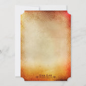 Invitation de Mariage campagnard de tournesol russ (Dos)