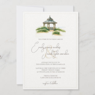 Invitation de mariage - Cape Cod en aquarelle