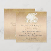 Invitation de mariage Carrosse de Princesse Cendri (Devant / Derrière)