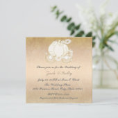 Invitation de mariage Carrosse de Princesse Cendri (Debout devant)