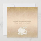 Invitation de mariage Carrosse de Princesse Cendri (Dos)
