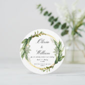 Invitation de mariage carte de luxe nouvelle (Debout devant)