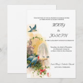 Invitation de mariage catholique (Devant / Derrière)