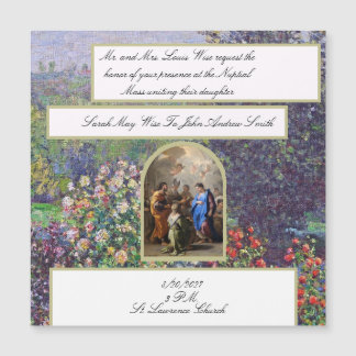 Invitation de mariage catholique traditionnelle Ma