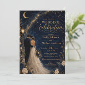 Invitation de mariage céleste (Debout devant)
