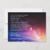 Invitation de mariage céleste (Dos)