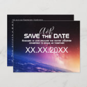 Invitation de mariage céleste (Devant / Derrière)