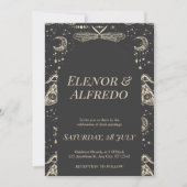 Invitation de mariage céleste (Devant)