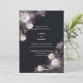 Invitation de mariage céleste Midnight Thistle (Debout devant)