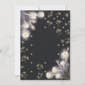 Invitation de mariage céleste Midnight Thistle (Dos)