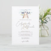 Invitation de mariage - Cérémonie de promenade en (Debout devant)