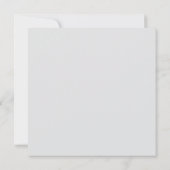Invitation de mariage cerise en fleurs // Argent (Dos)