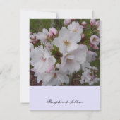 Invitation de mariage Cerisier en Fleur (Dos)