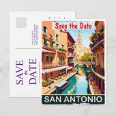 Invitation de mariage chaleureuse de San Antonio R (Devant / Derrière)